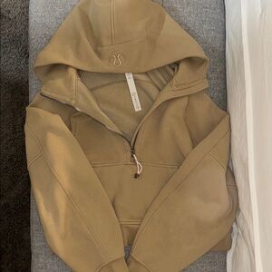lululemon athletica Tan Scuba Hoodie